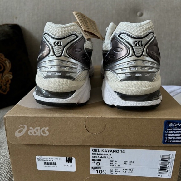 🔥 - ASICS GEL-Kayano 14 Low Silver Cream Mens size 9 Women’s size 10.5. 🔥 - Picture 3 of 5